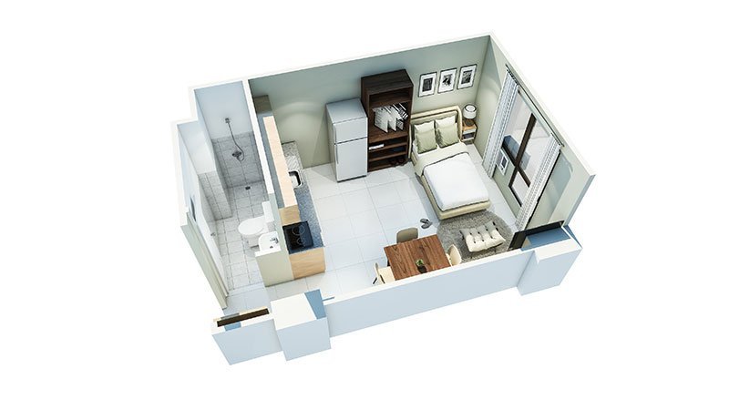 Mactan Plains Residences - Studio approx. 24 sqm.