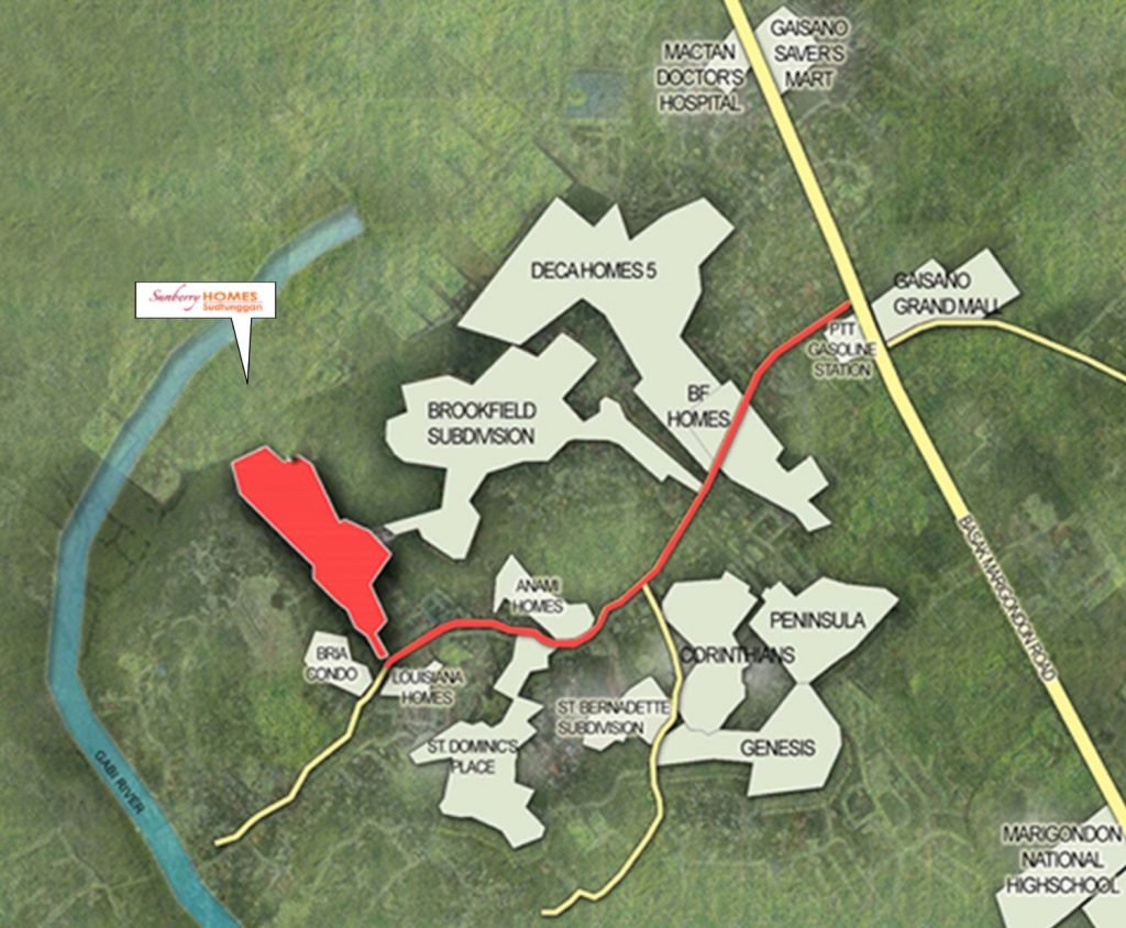 Sunberry Homes - Sudtunggan Vicinity Map